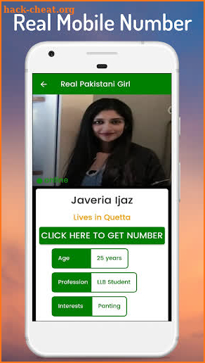 Pakistani Girls Mobile Numbers and Videos Prank screenshot