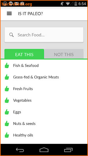Paleo (io) The Paleo Food List screenshot