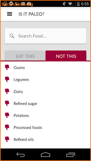 Paleo (io) The Paleo Food List screenshot