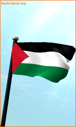 Palestine Flag 3D Free screenshot