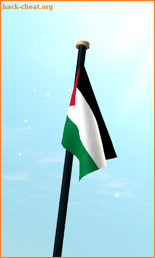 Palestine Flag 3D Free screenshot