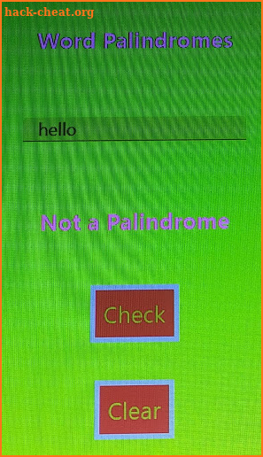 Palindrome Checker screenshot