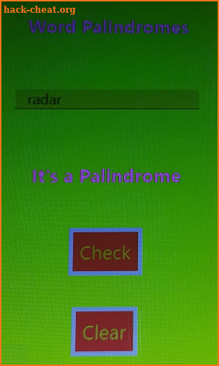 Palindrome Checker screenshot