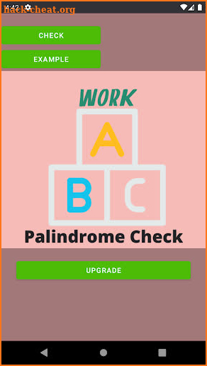 Palindrome Checker Apply screenshot