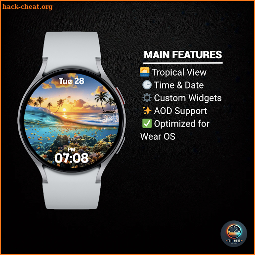 Palm Silhouette - watch face screenshot