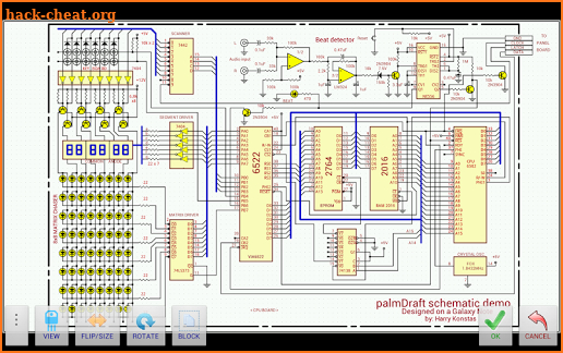 palmDraft Electronics CAD screenshot