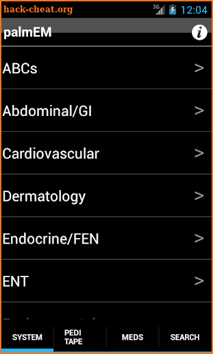 palmEM: Emergency Medicine screenshot