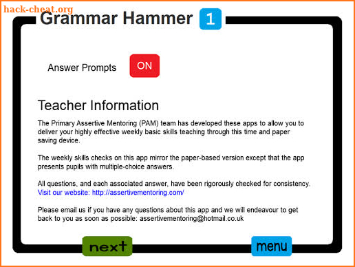 PAM Grammar Hammer 1 screenshot
