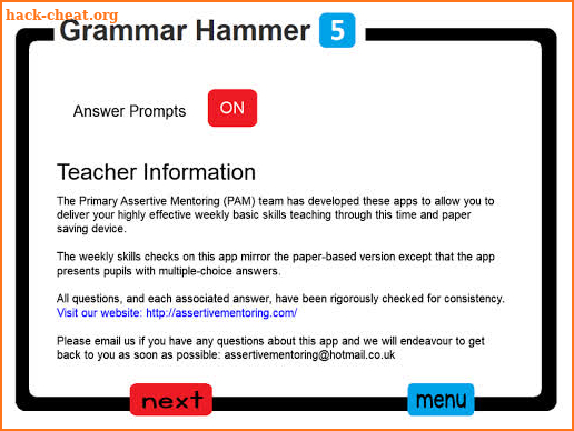 PAM Grammar Hammer 5 screenshot