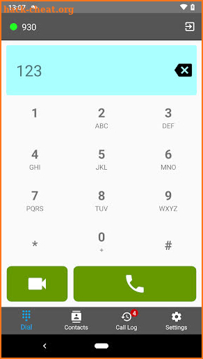 Panasonic MobileSoftphone screenshot