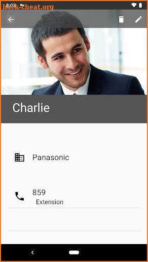 Panasonic MobileSoftphone screenshot