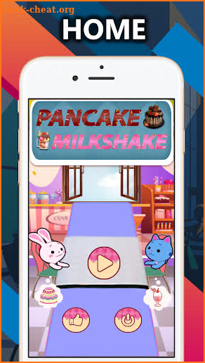 Pancake and Milkshake competing eating challege. screenshot