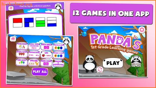 Panda 1st Grade Learning Games screenshot