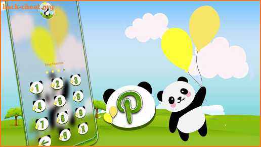 Panda Balloon Launcher Theme screenshot