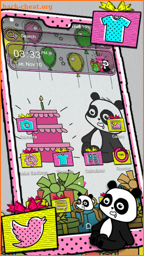 Panda Birthday Party Theme screenshot