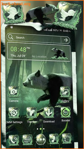 Panda Forest Launcher Theme screenshot