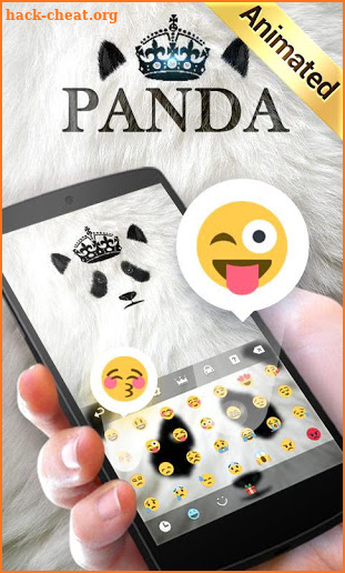 Panda GO Keyboard Animated Theme screenshot