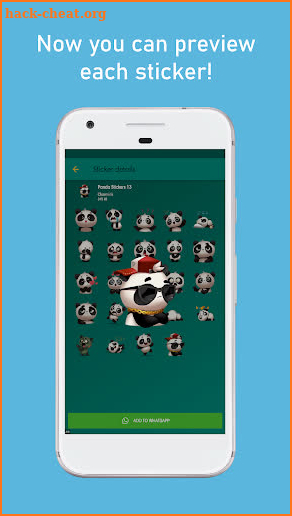 Panda Stickers WAStickerApps screenshot