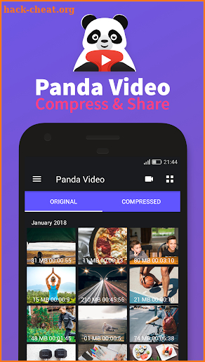 Panda Video Compressor: Movie & Video Resizer screenshot