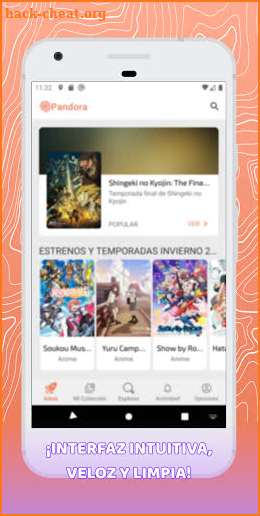 Pandora: Anime & Social screenshot