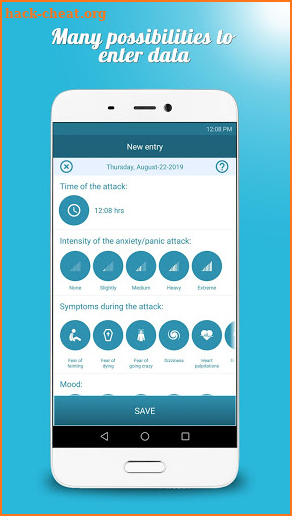 Panic Diary: A anxiety tracker app screenshot