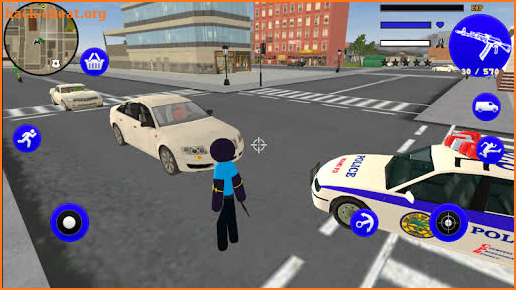 Panther Police Stickman Rope Hero Gangster Vegas screenshot