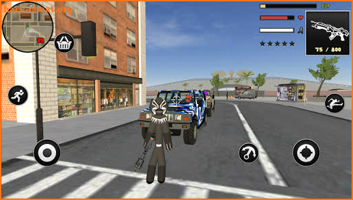 Panther Stickman Rope Hero Crime City Battle screenshot