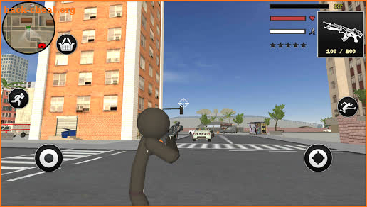 Panther Stickman Rope Hero Crime City Battle screenshot