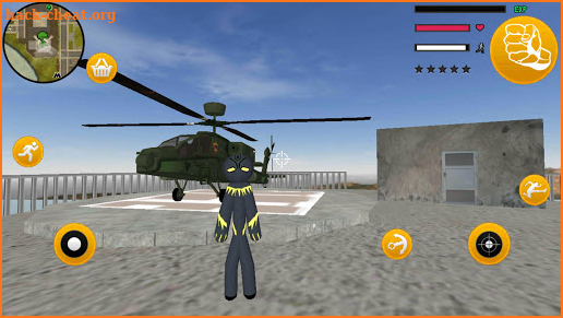 Panther Stickman Rope Hero Gangastar Crime Battle screenshot