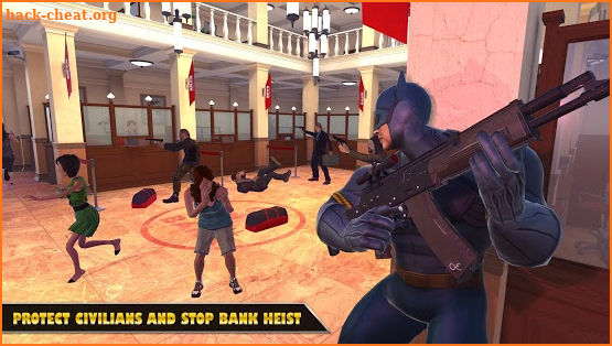 Panther Superhero Bank Robbery Crime City Rescue screenshot