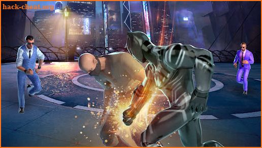 Panther superhero city battle screenshot