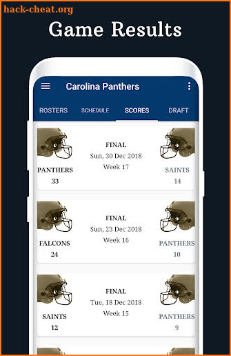 Panthers - Football Live Score & Schedule screenshot