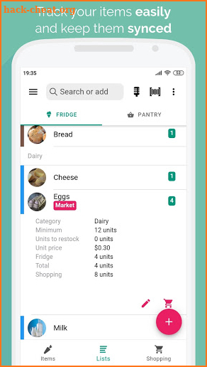 Pantry & grocery shopping list - Pantrify 🙌 screenshot