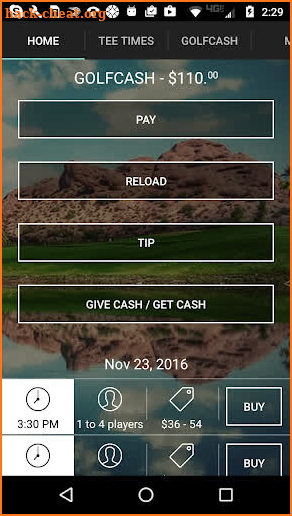 Papago Golf Tee Times screenshot