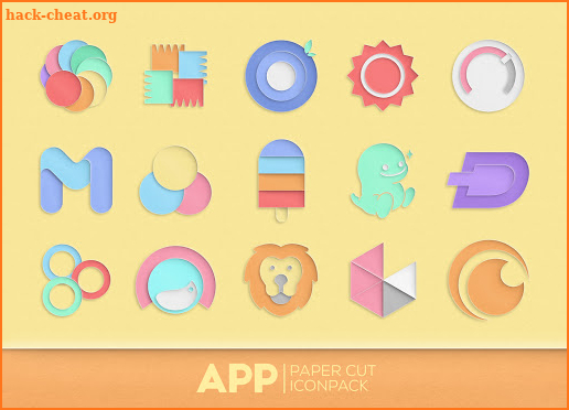 Paper Cut Icon Pack screenshot