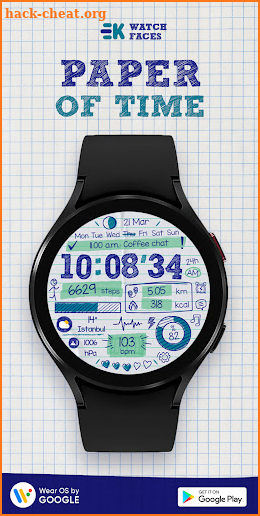 Paper of Time - Watch Face screenshot
