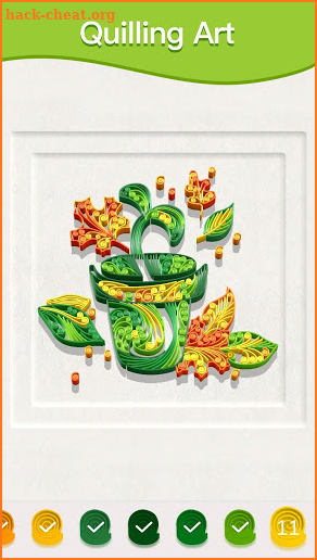 Paper Quilling Art: Color by Numbers screenshot