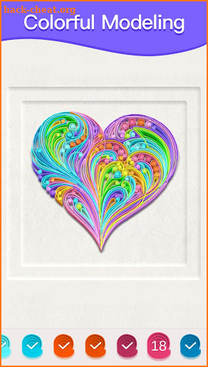 Paper Quilling Art: Color by Numbers screenshot
