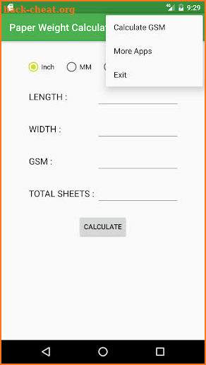 Paper Weight Calculator screenshot