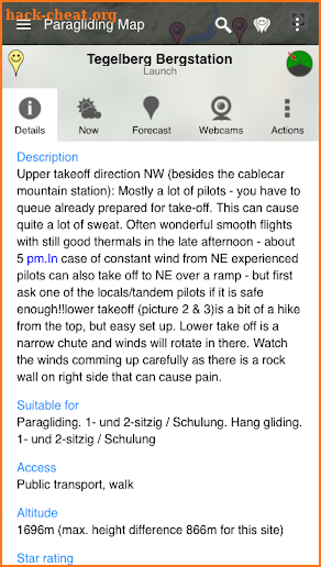 Paragliding Map screenshot