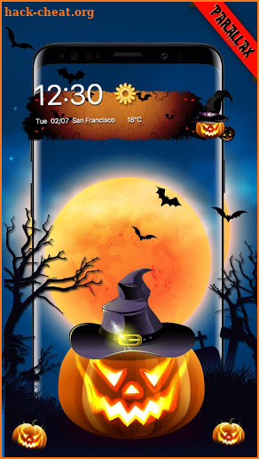 Parallex Halloween Pumpkin Theme screenshot