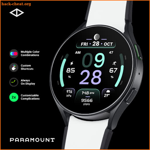 Paramount: Digital Watch Face screenshot