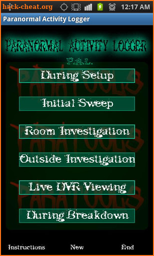 Paranormal Activity Logger screenshot