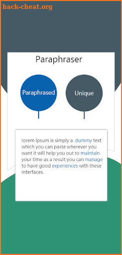 Paraphrasing Tool screenshot