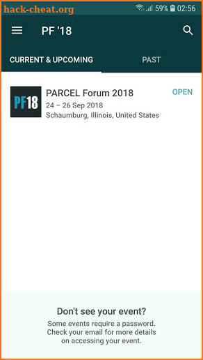 PARCEL Forum 2018 screenshot