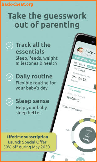 Parent Sense Baby Routine Tracker Schedule Planner screenshot