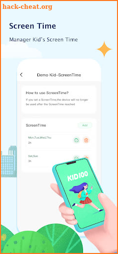 Parental Control App-KID100:Screentime screenshot