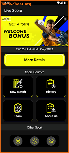 Parimatch: Cricket Base screenshot