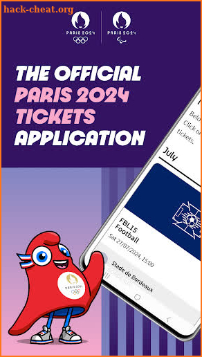 Paris 2024 Tickets screenshot
