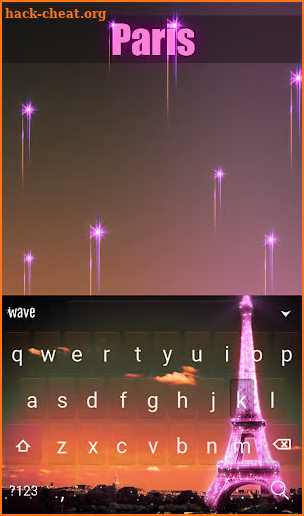 Paris Animated Keyboard + Live Wallpaper screenshot